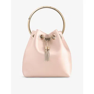 Jimmy Choo Womens Macaron/light Gold Bon Bon Satin Top-handle Bag