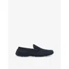 Jimmy Choo Womens Stanly Reverse Suede Driver Shoes Navy Eur 42 / 8 Uk