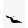 Jimmy Choo Bing 100mm Pointed Mules In Black