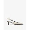 Jimmy Choo Amel 50 Printed Leather Slingback Pumps