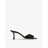 Jimmy Choo Women Skye 70 Leather Heel Sandals In Black