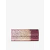 Jimmy Choo Womens Silky Blush Mix Sweetie Silky Dégradé Glitter Plexi Clutch Bag