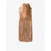 Jimmy Choo Mini Bucket Bag Fringe Detailing