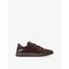 Jimmy Choo Womens V Chocolate Diamond Light Flex Suede Trainers Eur 38.5 / 5.5 Uk