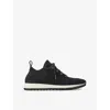 Jimmy Choo 'knitted Sneakers With Sequins - In X Black