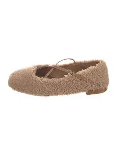 Pre-owned Jimmy Choo Wool Flats In Neutral
