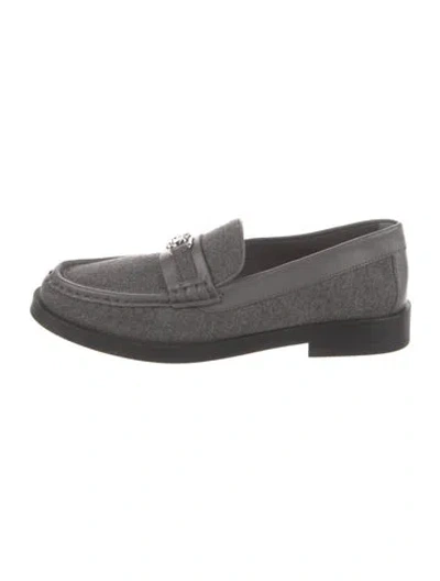 Pre-owned Jimmy Choo Wool Loafers In Gray