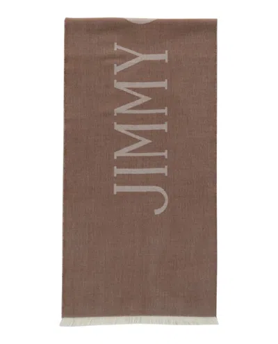 Jimmy Choo Wool Logo Scarf