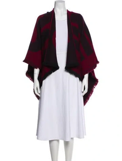 Pre-owned Jimmy Choo Wool Printed Shawl In Multi