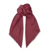 JIMMY CHOO WOOL-SILK EMANI SCARF