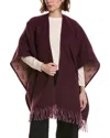 Jimmy Choo Wool-blend Wrap In Burgundy