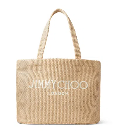 JIMMY CHOO BEACH WOVEN TOTE BAG