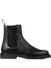 Jimmy Choo Woven-panel Chelsea Boots In Black