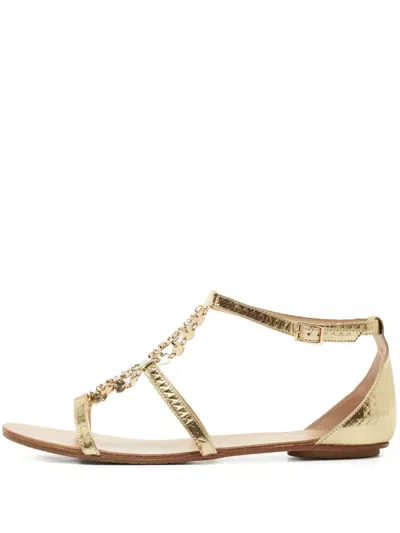 Pre-owned Jimmy Choo Wyatt Flat Sandals