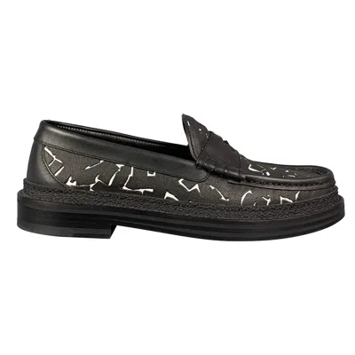 Pre-owned Jimmy Choo X Eric Haze Collection Curated By Poggy Size 7.5 White Cotton Loafers