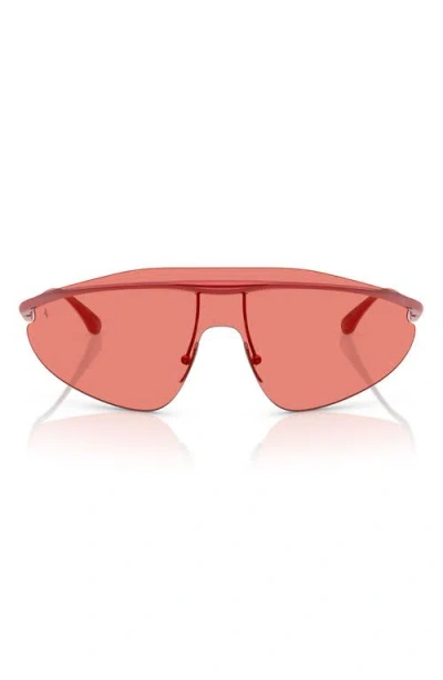 Jimmy Choo X Ferrari 140mm Wraparound Sunglasses In Orange