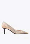 Jimmy Choo X Jean Paul Gaultier 60mm Pumps In Beige