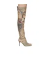 Jimmy Choo X Jean Paul Gaultier 90mm Over-the-knee Boots In Brown