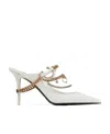 Jimmy Choo X Jean Paul Gaultier Bing Pointed High Heels In White