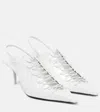 Jimmy Choo X Jean Paul Gaultier Corset Leather Pumps In White
