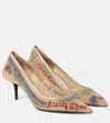 Jimmy Choo X Jean Paul Gaultier Embellished Mesh Pumps In Multicoloured