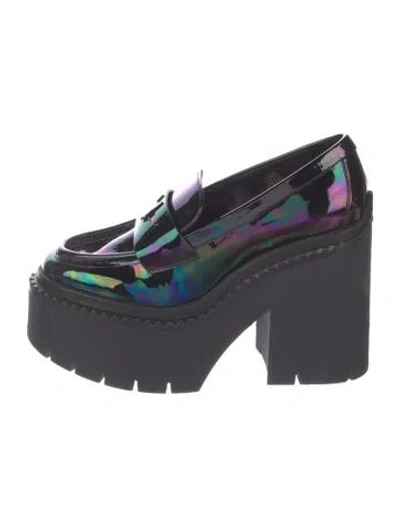 Pre-owned Jimmy Choo X Sailor Moon Luna 120 Patent Leather Loafers In Black