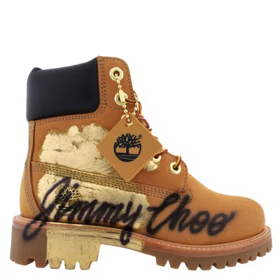 Jimmy Choo X Timberland 6 Inch Graffiti Boots In Multi
