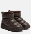 Jimmy Choo Solid Color Snow Boots In Brown