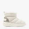 Jimmy Choo 30mm Xan Shearling Snow Boots In X Latte Mix