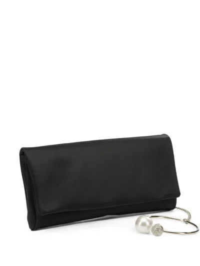 Jimmy Choo Pearl Detailed Clutch Bag In White