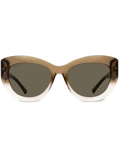 Jimmy Choo Xena Sunglasses In Brown