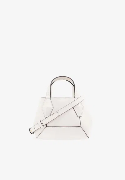 Jimmy Choo Xs Diamond Leather Tote Bag In Latte