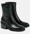 Jimmy Choo Yasmin 70 Leather Ankle Boots In Black