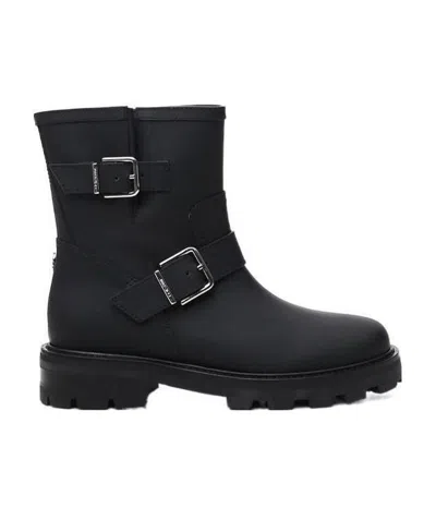 JIMMY CHOO YOUTH BUCKLED ANKLE BOOTS