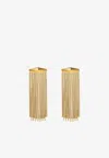 Jimmy Choo Zandra Chain Fringed Drop Earrings In Gold