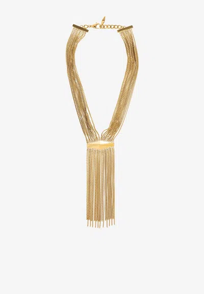 Jimmy Choo Zandra Chandelier Necklace In Gold