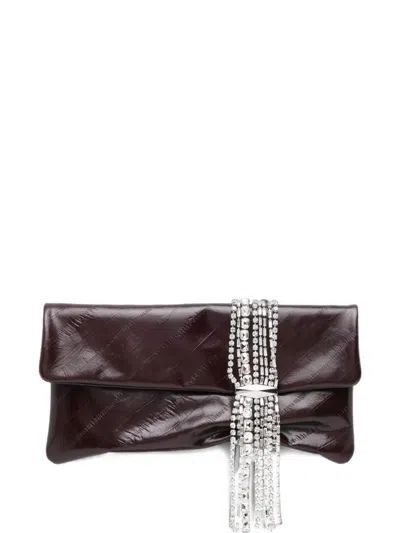 Jimmy Choo Zandra Clutch Bag In 퍼플