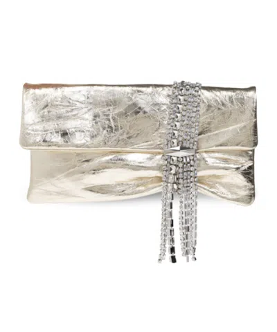 Jimmy Choo Zandra Clutch Bag In Silver