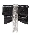 Jimmy Choo Clutch Bag In Metallic Leather With A Vintage Effect In Black