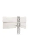 Jimmy Choo Zandra Satin Clutch In White