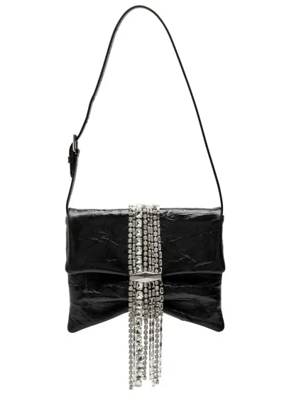 Jimmy Choo Zandra Leather Embellished Shoulder Bag