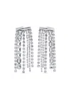Jimmy Choo Zandra Earrings In 银色