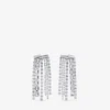 Jimmy Choo Zandra Earrings In Silber/kristall