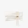 Jimmy Choo Zandra Clutch In Ivory/light Gold