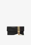 Jimmy Choo Clutch Zendra In Pelle Nera Donna In Black
