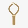 Jimmy Choo Crystal-embellished Zandra Necklace In Gold