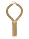 Jimmy Choo Crystal-embellished Zandra Necklace In Gold