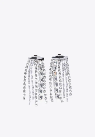 Jimmy Choo Zandra Tassel Earrings In Silver