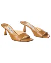 Jimmy Choo Brown Zania 65 Leather Mules