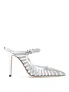 Jimmy Choo Bing 100 Pumps In Silver